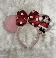 ミニーマウス ぬいぐるみ付き ピンク カチューシャ
