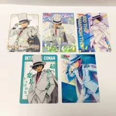 名探偵コナン 怪盗キッド クリアカードコレクション　5点セット