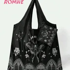 ROMWE Fairycore バラ・星・蝶柄トート・エコバッグ 新品未使用