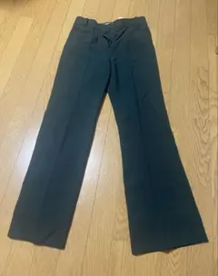 ZARA ダークグリーン フレアパンツ