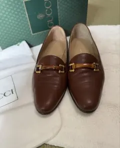 GUCCI グッチ　サイズ23cm バンブーローファー 美品オールド
