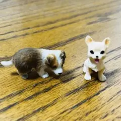 昭和レトロ】SEVEN CHINA/セブンチャイナ 犬 小型陶器 置物 2個 - メルカリ