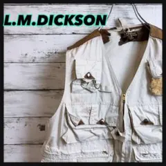 【80〜90sヴィンテージ】L.M.DICKSONギミック短丈フィッシングベスト