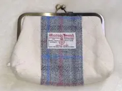 HARRIS TWEED がま口ポーチのサムネイル