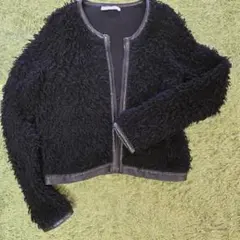 theory luxe プードルボアノーカラージャケット 038