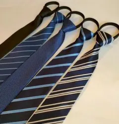 ワンタッチ簡単ネクタイ 5本セット シンプル