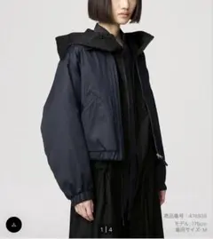 UniqloU ジップアップショートブルゾン XLサイズ