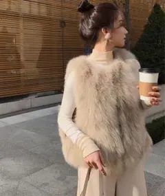 ジレ ファーコート
