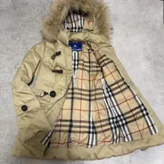 美品 バーバリーブルーレーベル ダウンコート 3way メガチェック サイズL