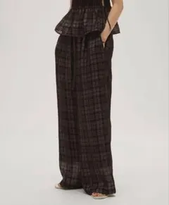 todayful Check Jacquard Pants チョコ 36 Check Jacquard Pants 36 - メルカリ
