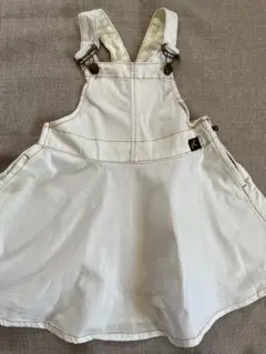 ジャンバースカート、ホワイト、100cm