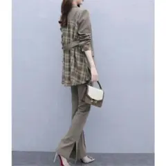 UH3389 パンツセットアップ レディース ジャケット スーツパンツF