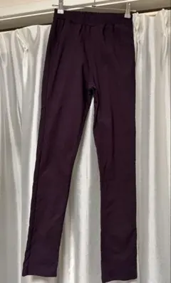 ソウルベリー裏起毛ストレッチパンツ　Ｓ　ダークパープルのサムネイル