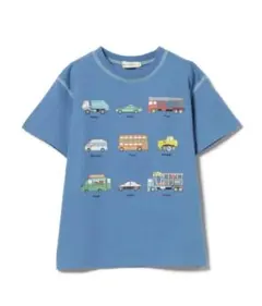 新品　タグ付き　ビームスミニ　半袖　Tシャツ　サイズ100 はたらく車　ブルー
