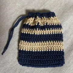 ハンドメイド　かぎ針編み　ミニ巾着