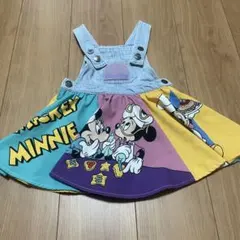 ミッキー ミニー ジャンバースカート 90cm