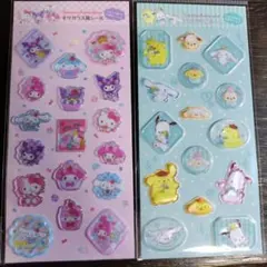 サンリオキャラクター　すりガラス風シールセット