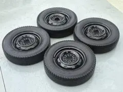 千葉県【145/80R/12】三菱.日産.ホンダ用4本【ハブ径56】軽トラ軽バン