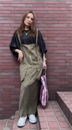 新品タグ付き　MODE NORM CORE テレテロミリタリーポケワンピース