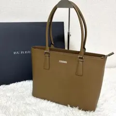 【新品未使用】バーバリー トートバッグ ノバチェック サフィアーノレザー A4可