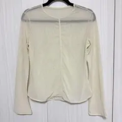 ユニクロ マメクロゴウチ シアークルーネックTシャツ オフホワイト Lサイズ