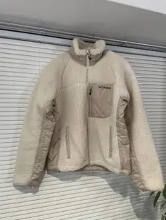 Columbia ボアフリースジャケット レディース Mサイズ ベージュ 美品