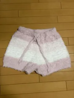 gelato pique フリースショートパンツ ピンク/ホワイト