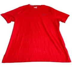 00s アンダーアーマー 半袖 Tシャツ 赤 ロゴ 大きいサイズ プリントタグ