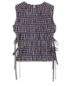 エルチェレ★ CHERISH CHECK SHIRRING TOP