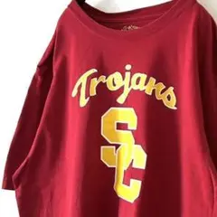 SC オーセンティックアパレル Trojars Tシャツ L レッド 赤 古着