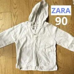 ZARA キッズ フード付きシャツ 18-24m