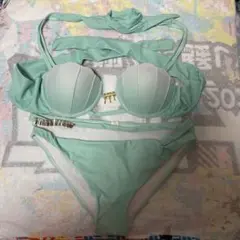 ミントグリーン セパレート水着 ビキニ