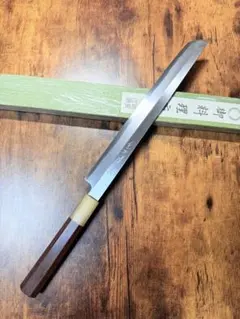 白木作 蛸引 先丸 本焼 白鋼 鏡面 尺一 包丁 アイアンウッド