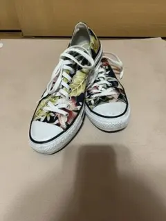converse ALLSTAR 花柄 ローカット スニーカー