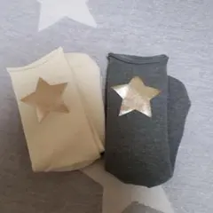 箔星柄ソックス　2枚組セット！