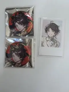 にじさんじ　三枝明那　缶バッジ　妖怪万化　チェキ風カード　6周年