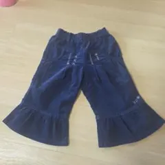 kp ネイビー フレア半ズボン 100