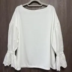 レディース　トップス　袖レース