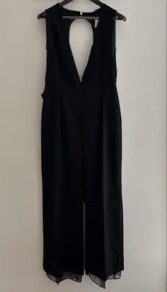 rukkilill ルッキリル リネンハイウエストドレス ロングワンピース 黒 