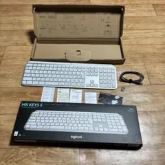 logcool MX KEYS S ペールグレー　キーボード 美品　ロジクール