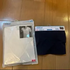 ユニクロ　エアリズムVネックTシャツ、ボクサーパンツ