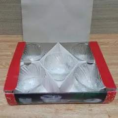 石塚硝子製　ADERIA GLASS 　波模様　すぐれ鉢 5個セットのサムネイル