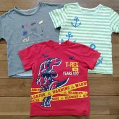 恐竜プリントTシャツセット 130サイズ