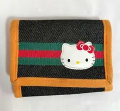 ハローキティ HELLO KITTY 財布 デニム風 サンリオ 平成レトロ