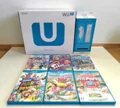 Nintendo Wii U　プレミアムセット　+ソフト7個＆リモコン3セット