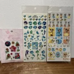 ディズニー　ミニーマウス　リトルマーメイド シール ３枚セット