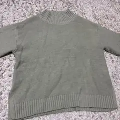 INGM オリーブグリーン ハイネックニット M