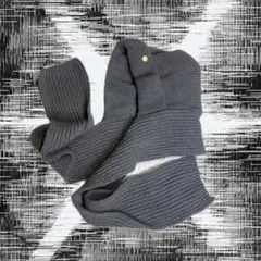 ニット帽 ニットキャップ バラクラバ グレー マフラー