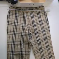 BURBERRY BLACK LABEL ノバチェックパンツ綿 スラックス 79のサムネイル