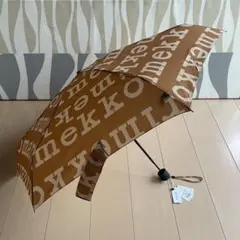 国内正規品 新品 マリメッコ 折り畳み傘 MARILOGO ベージュ 日本限定のサムネイル
